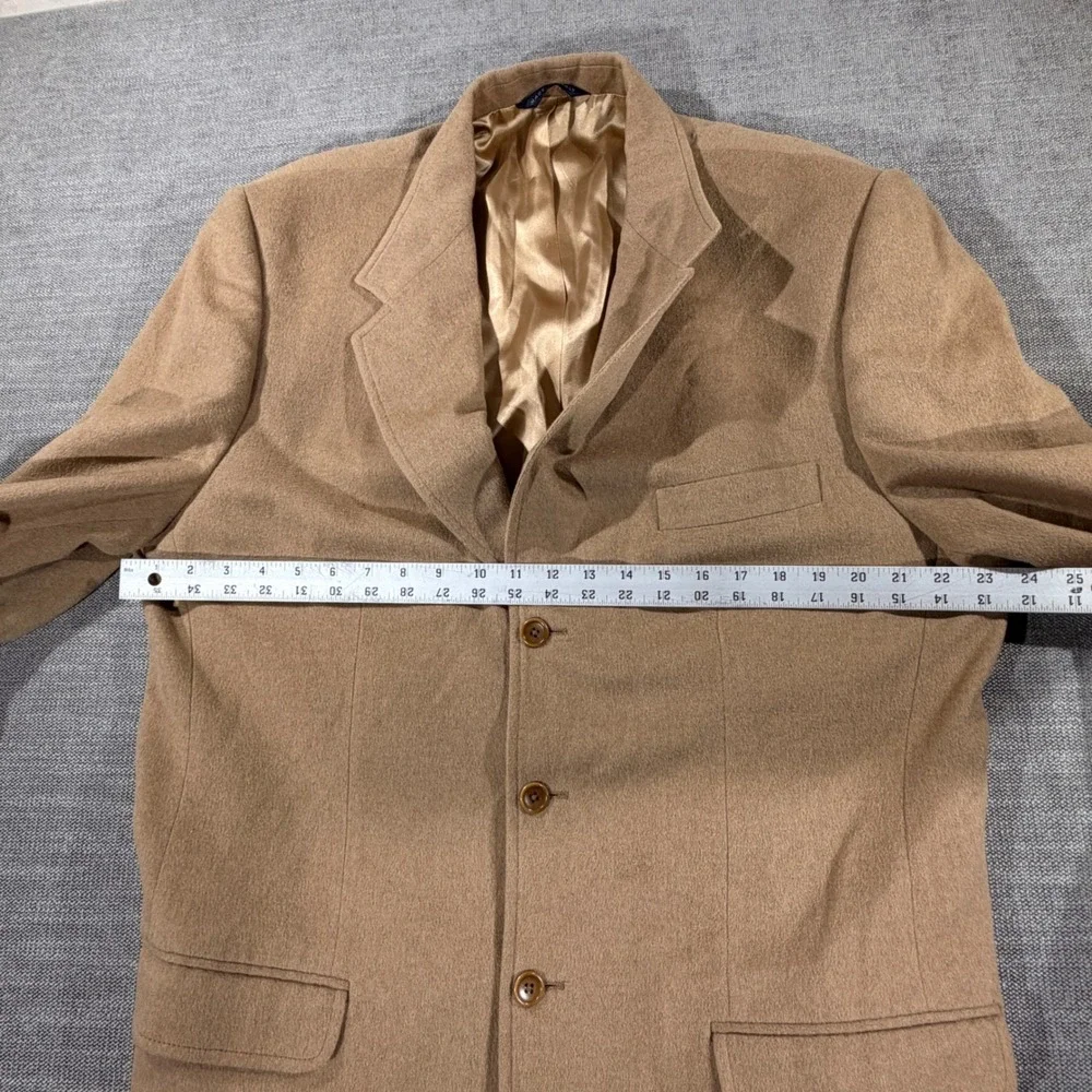 Made in Italy Blazer Mens 44 Camel Tan Excellent 100% Camel Hair Sport Coat‎